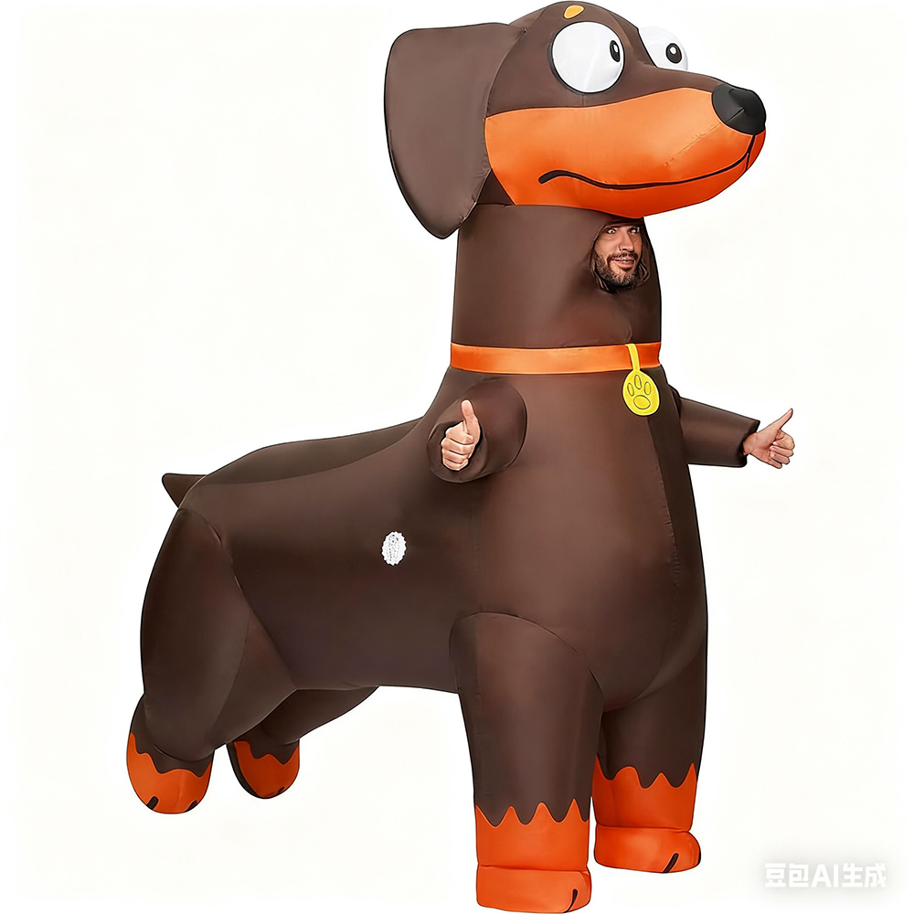 Cosplay Prop Business - Dachshund Şişme Kostüm İş Aktiviteleri Sahne