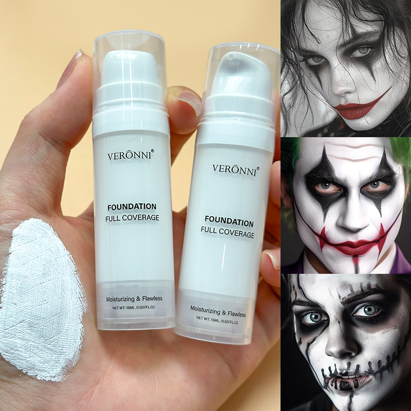 Cosplay Prop Primer - Cadılar bayramı Sıvı Goth Beyaz Makyaj