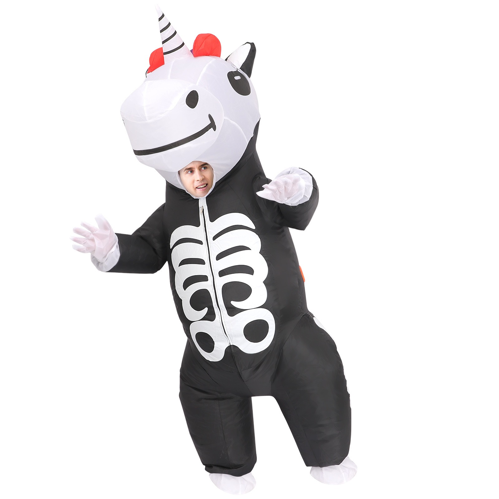 Gökkuşağı İskelet Unicorn Şişm - Cosplay Prop Business incelemesi ve fiyatı