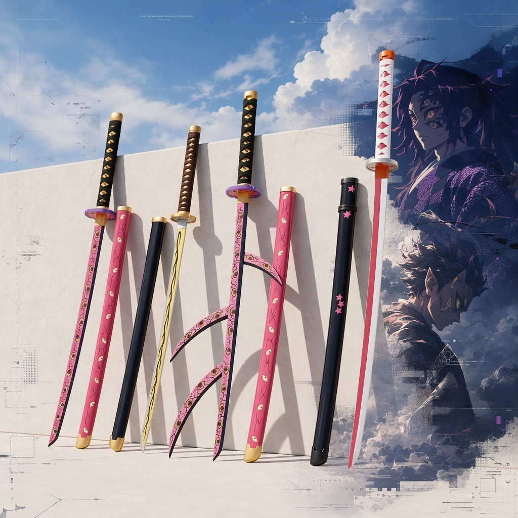40 inç Demon Slayer Agatsuma Z - Cosplay Prop Katana incelemesi ve fiyatı